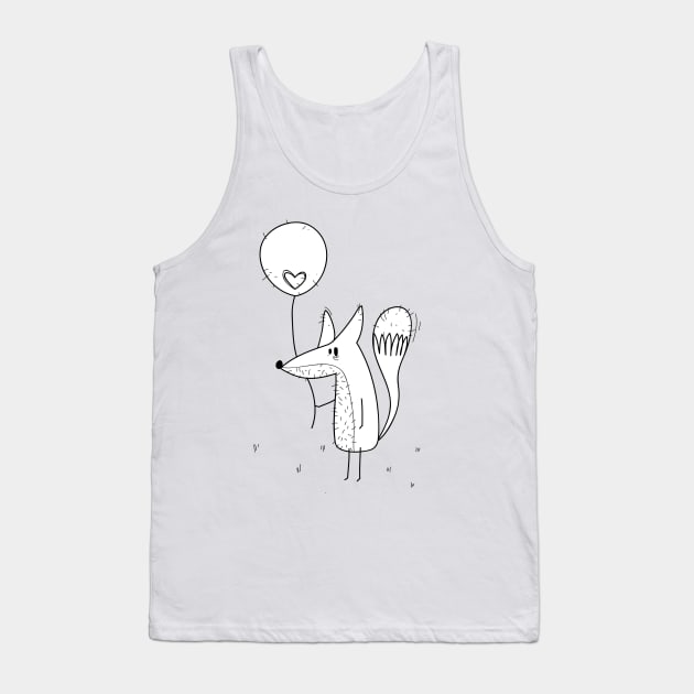 Fox Tank Top by coclodesign